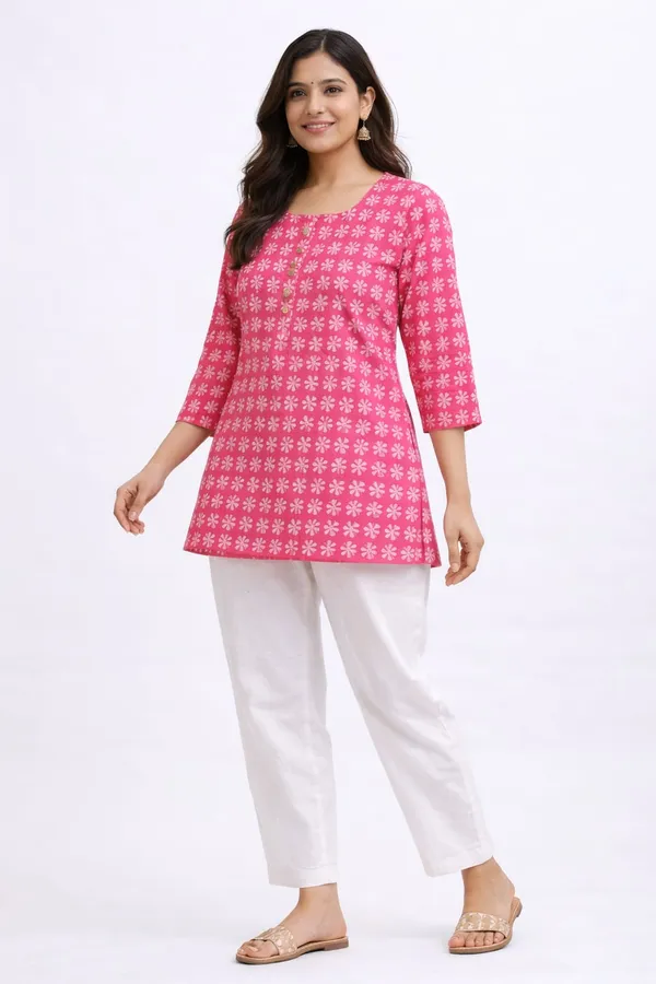 Carrot_Cotton_Floral_Print_Straight_Kurta_For_Women
