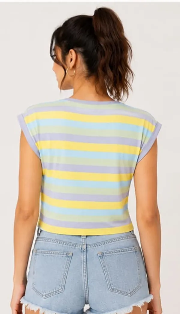 Multicolor_Polyester_Striped_Tie_Front_Crop_Top_For_Women