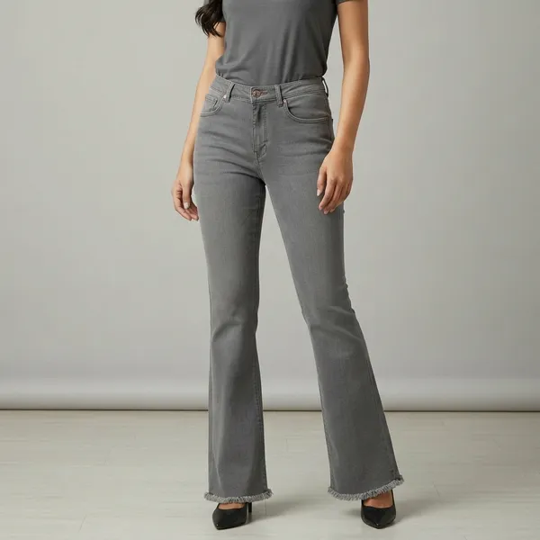 Grey_Denim_Flared_Jeans_For_Women