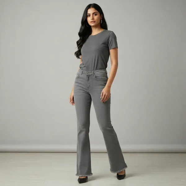 Grey_Denim_Flared_Jeans_For_Women