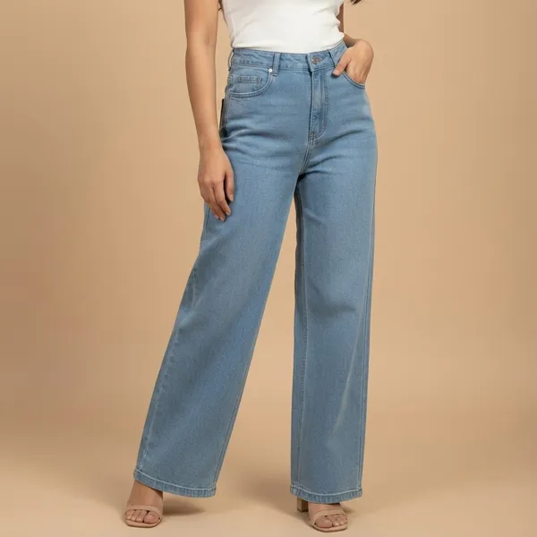 Light_Blue_Denim_High_Waist_Wide_Leg_Jeans_For_Women