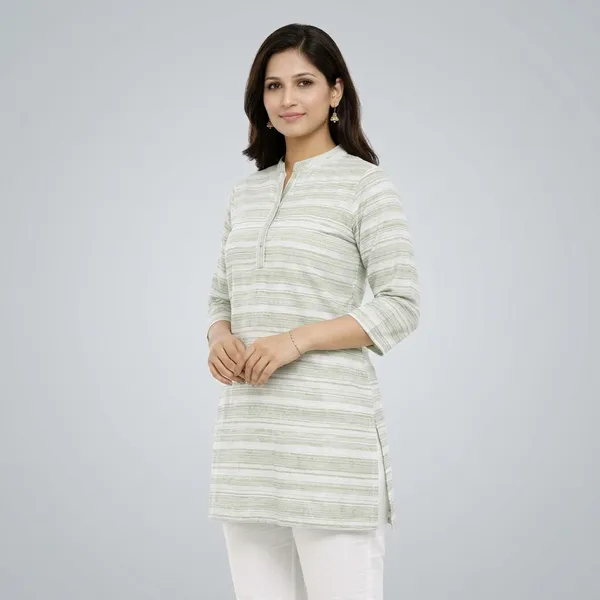 White_Cotton_Slub_Straight_Kurta_For_Women