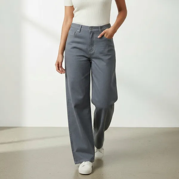 Grey_Cotton_High_Waist_Wide_Leg_Trousers_For_Women