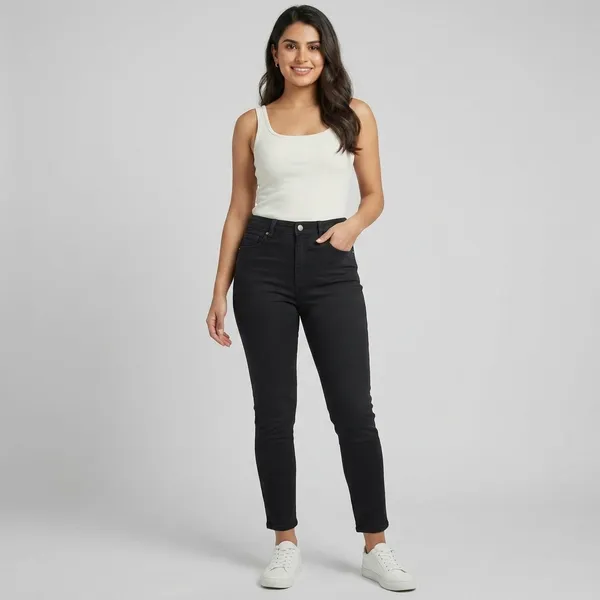 Black_Denim_High_Rise_Skinny_Ankle_Length_Jeans_For_Women