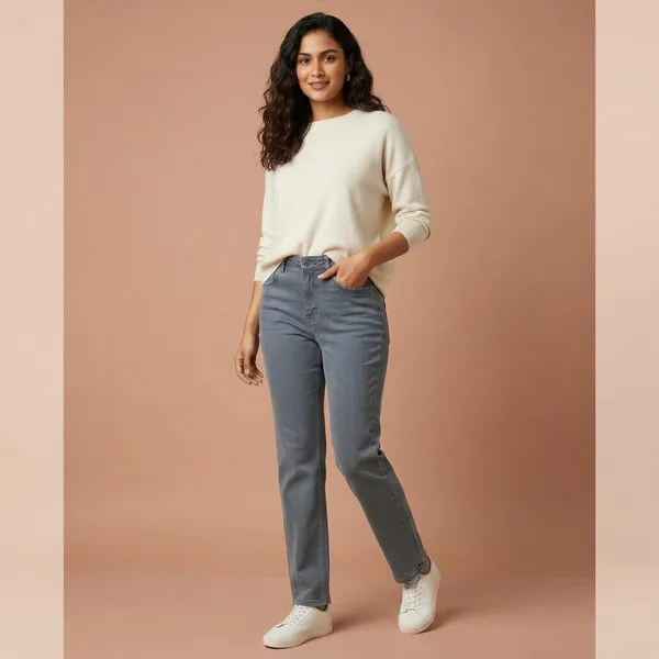 Grey_Cotton_Blend_Mid_Rise_Straight_Fit_Trousers_For_Women