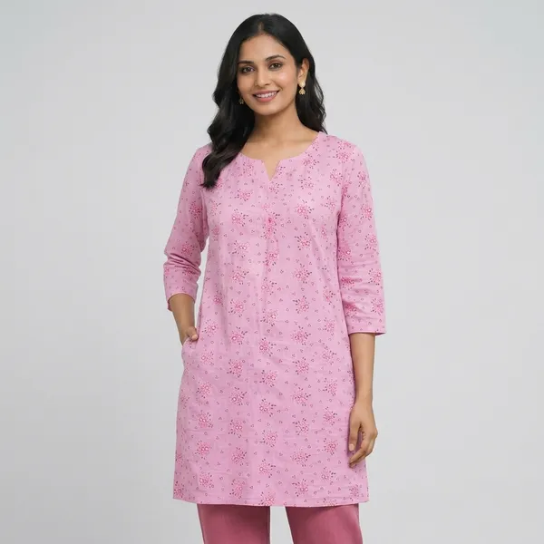 Pink_Cotton_Floral_Embroidered_Straight_Kurta_For_Women