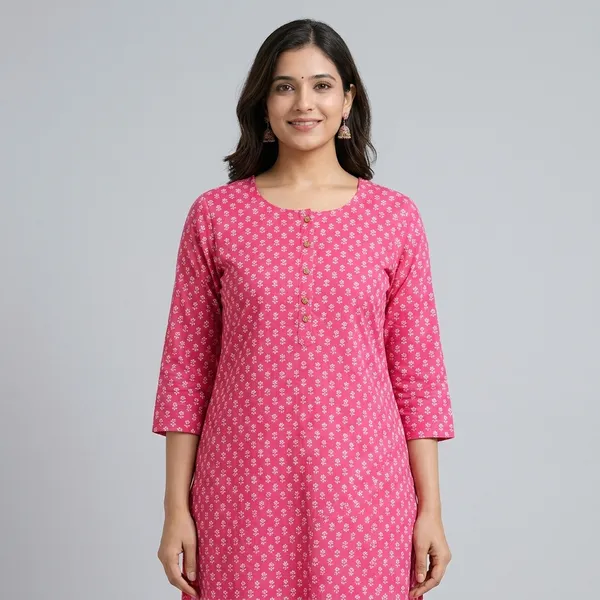 Carrot_Cotton_Floral_Print_Straight_Kurta_For_Women