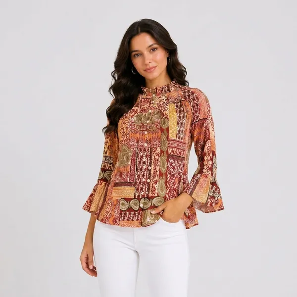 Brown_Crepe_Relaxed_Fit_Multicolor_Printed_Bell_Sleeve_Top_For_Women