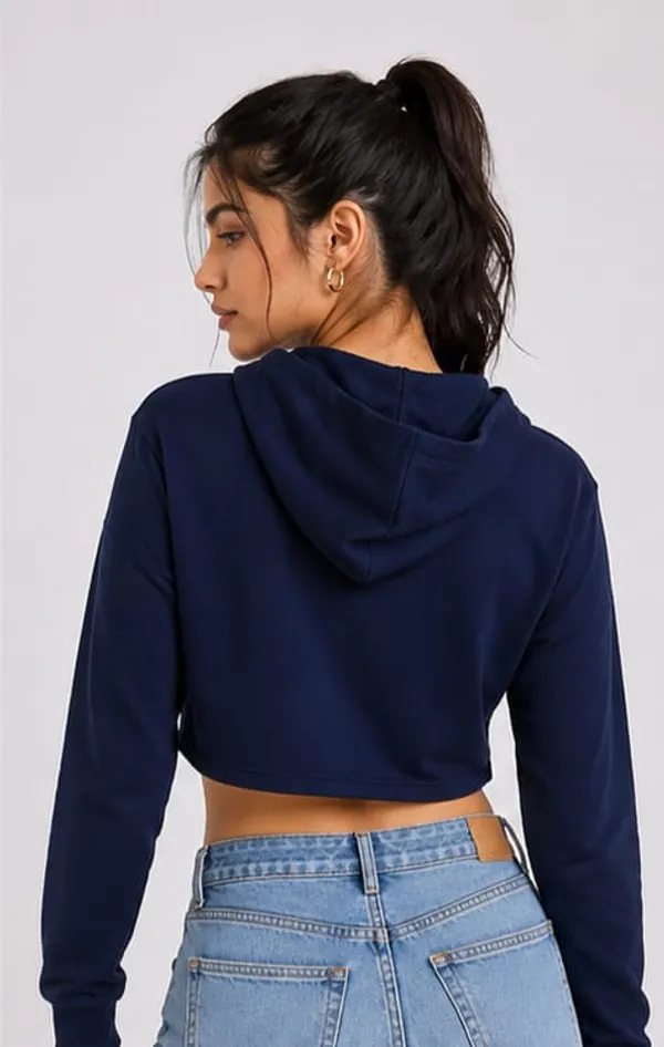 Navy_Blue_Cotton_Blend_Printed_Crop_Hoodie_For_Women