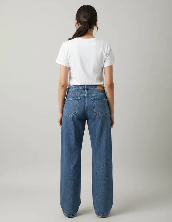 Dark_Blue_Denim_Distressed_Wide_Leg_High_Rise_Jeans_For_Women