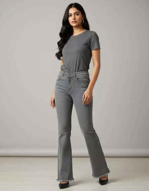 Grey_Denim_Flared_Jeans_For_Women