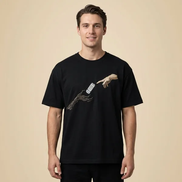 Black_Cotton_Oversized_Salt_Shaker_Graphic_Embroidered_T-Shirt_For_Unisex