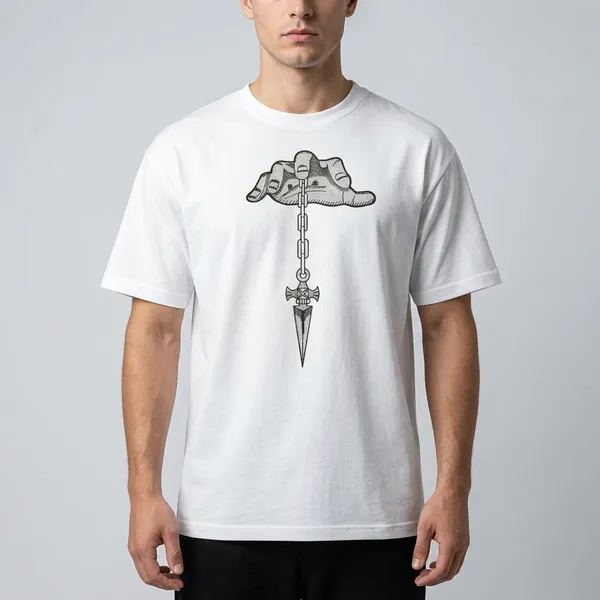 White_Cotton_Casual_T-Shirt_For_Unisex