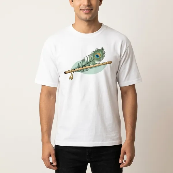 White_Cotton_Casual_T-Shirt_For_Unisex