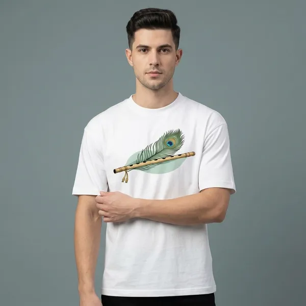 White_Cotton_Casual_T-Shirt_For_Unisex