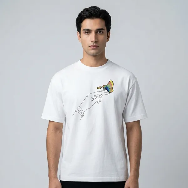 White_Cotton_Casual_T-Shirt_For_Unisex