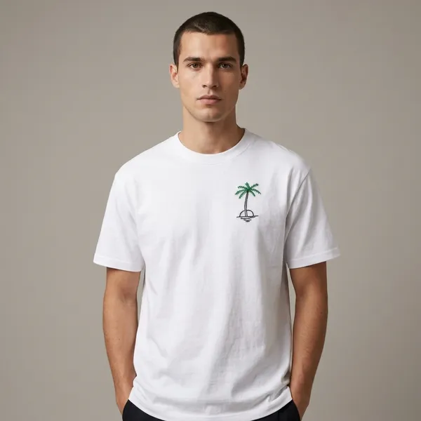 White_Cotton_Casual_T-Shirt_For_Unisex