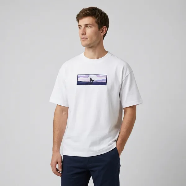 White_Cotton_Casual_T-Shirt_For_Unisex