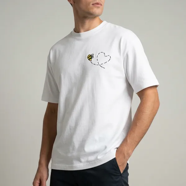White_Cotton_Casual_T-Shirt_For_Unisex