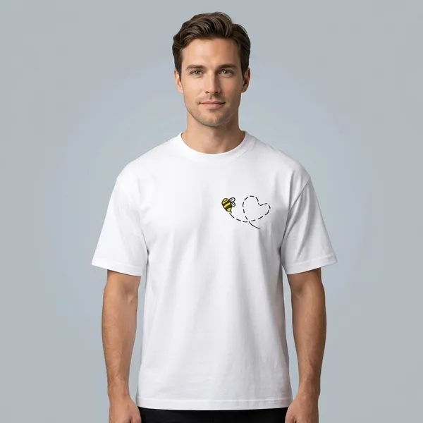 White_Cotton_Casual_T-Shirt_For_Unisex