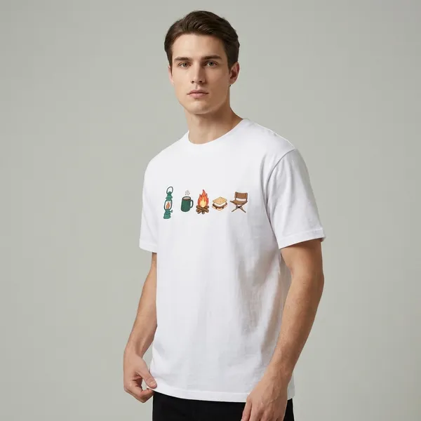 White_Cotton_Casual_T-Shirt_For_Unisex