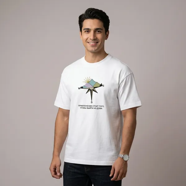 White_Cotton_Casual_T-Shirt_For_Unisex