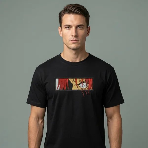 Black_Cotton_Anime_Character_Embroidered_Graphic_T-Shirt_For_Unisex