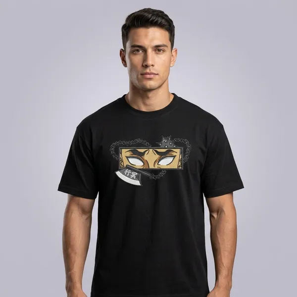 Black_Cotton_Dragon_&_Japanese_Kanji_Graphic_T-Shirt_For_Unisex