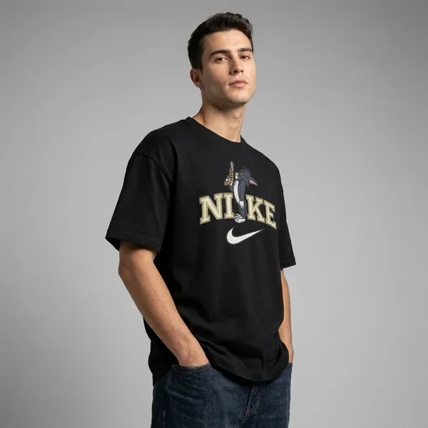 Black_Cotton_Oversized_Cartoon_Nike_Graphic_T-Shirt_For_Unisex