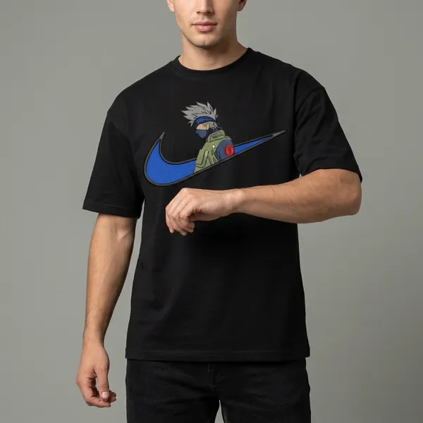 Black_Cotton_Oversized_Anime_Character_Embroidered_T-Shirt_For_Unisex