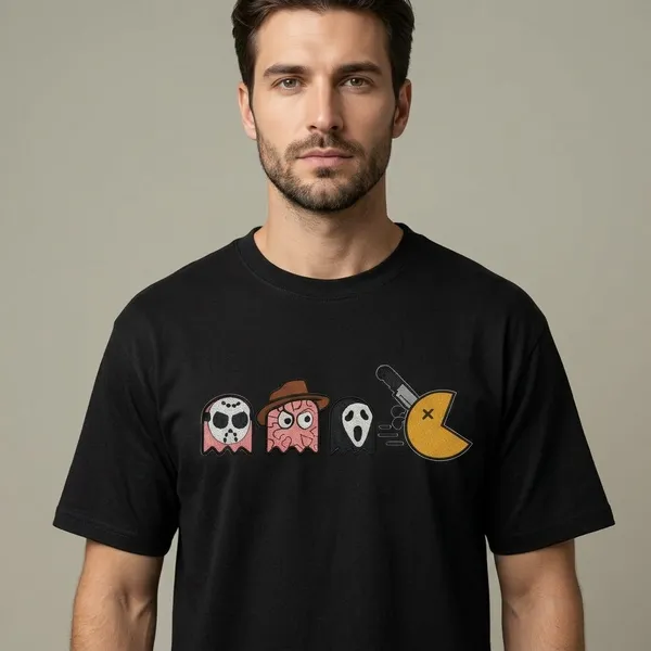 Black_Cotton_Horror_Movie_Characters_Graphic_T-Shirt_For_Unisex