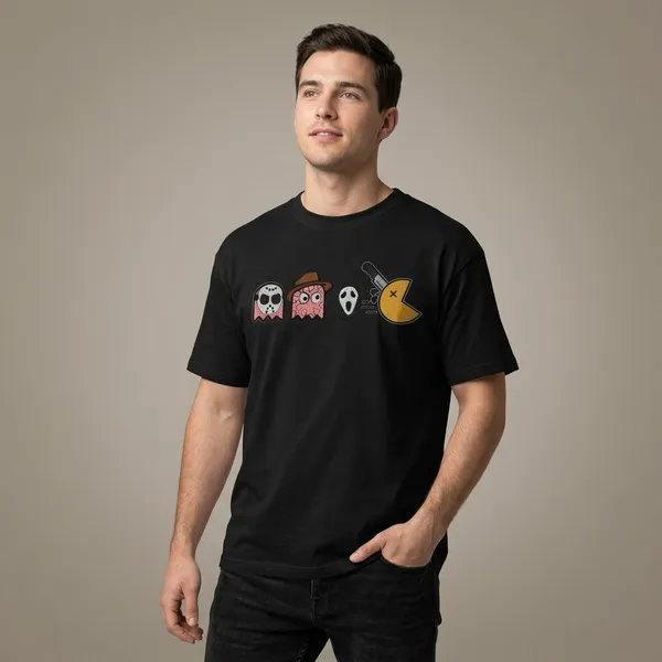 Black_Cotton_Horror_Movie_Characters_Graphic_T-Shirt_For_Unisex