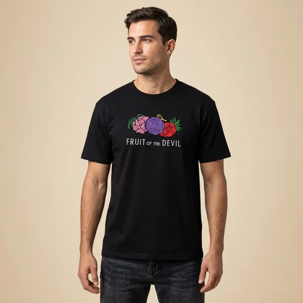 Black_Cotton_Fruit_Of_The_Devil_Embroidered_Graphic_T-Shirt_For_Unisex