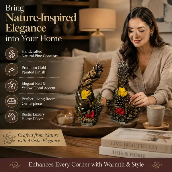 Gold_Deodar_Wood_Rustic_Pine_Cone_Sculpture_With_Roses_Pack_Of_2