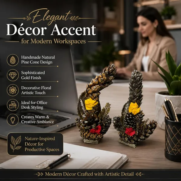 Gold_Deodar_Wood_Rustic_Pine_Cone_Sculpture_With_Roses_Pack_Of_2