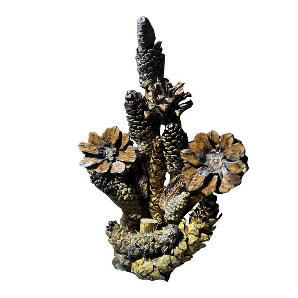 Gold_Deodar_Wood_Rustic_Heart-Shaped_Pine_Cone_Wall_Sculpture