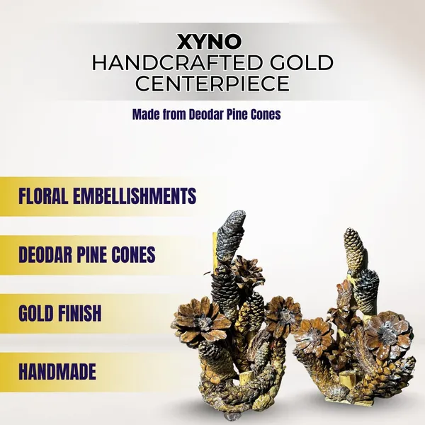Gold_Deodar_Wood_Rustic_Pine_Cone_Tree_Sculpture_Pack_Of_2