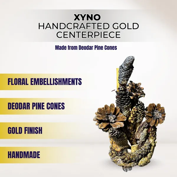 Gold_Deodar_Wood_Rustic_Pine_Cone_Tree_Sculpture_Pack_Of_2