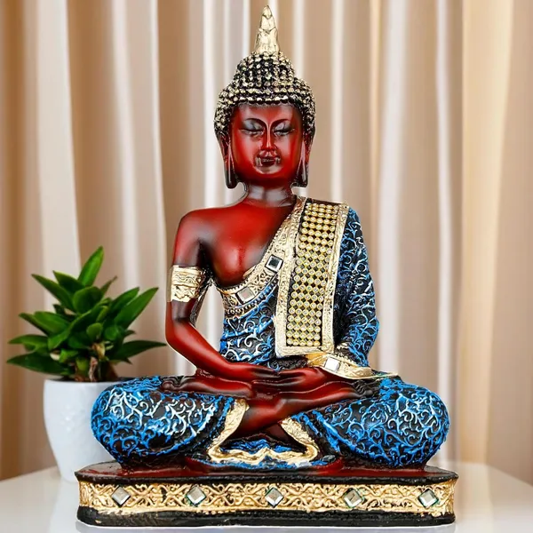 Multicolor_Resin_Spiritual_Meditating_Buddha_Statue