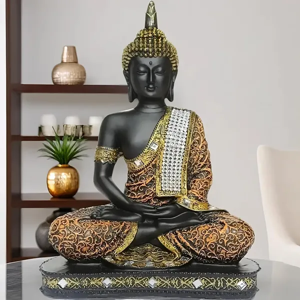 Multicolor_Resin_Spiritual_Meditating_Buddha_Statue