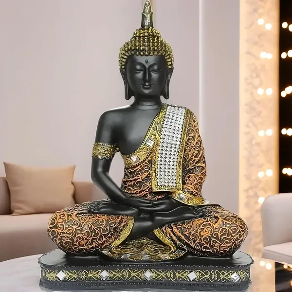Multicolor_Resin_Spiritual_Meditating_Buddha_Statue