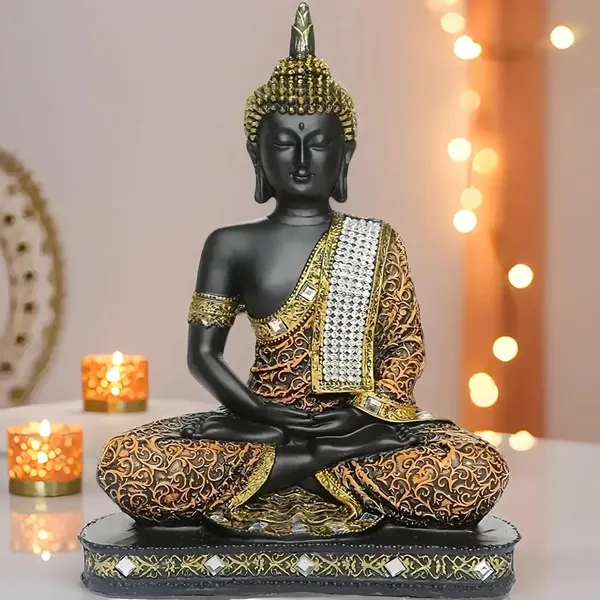Multicolor_Resin_Spiritual_Meditating_Buddha_Statue