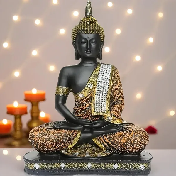 Multicolor_Resin_Spiritual_Meditating_Buddha_Statue