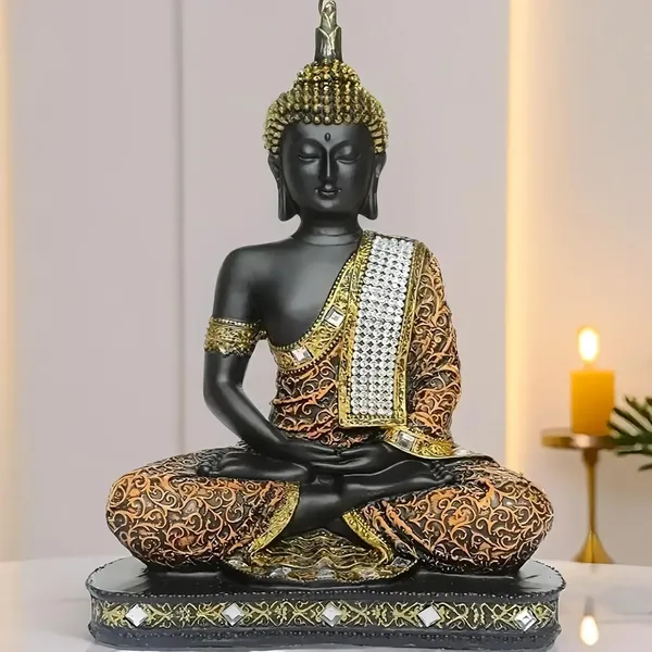 Multicolor_Resin_Spiritual_Meditating_Buddha_Statue