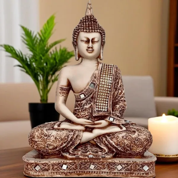 Gold_Resin_Spiritual_Meditating_Buddha_Statue
