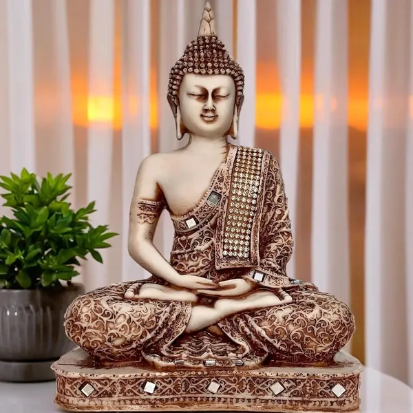 Gold_Resin_Spiritual_Meditating_Buddha_Statue