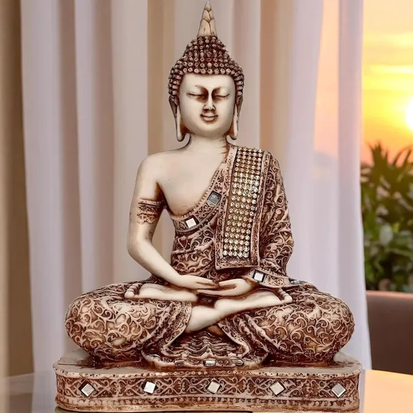 Gold_Resin_Spiritual_Meditating_Buddha_Statue