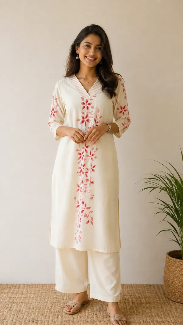Off_White_Cotton_Anarkali_Kurta_Set_For_Women