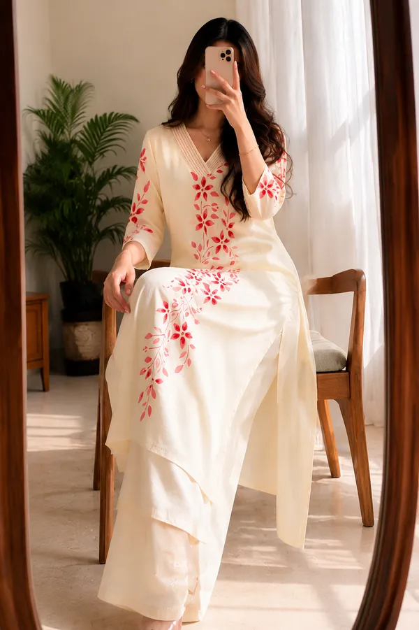 Off_White_Cotton_Anarkali_Kurta_Set_For_Women