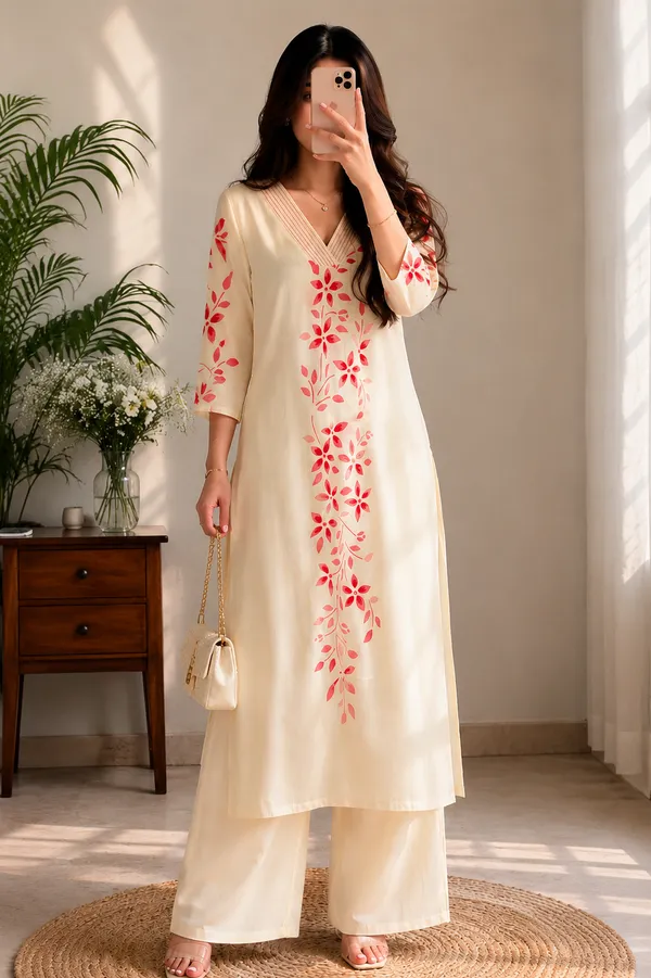 Off_White_Cotton_Anarkali_Kurta_Set_For_Women